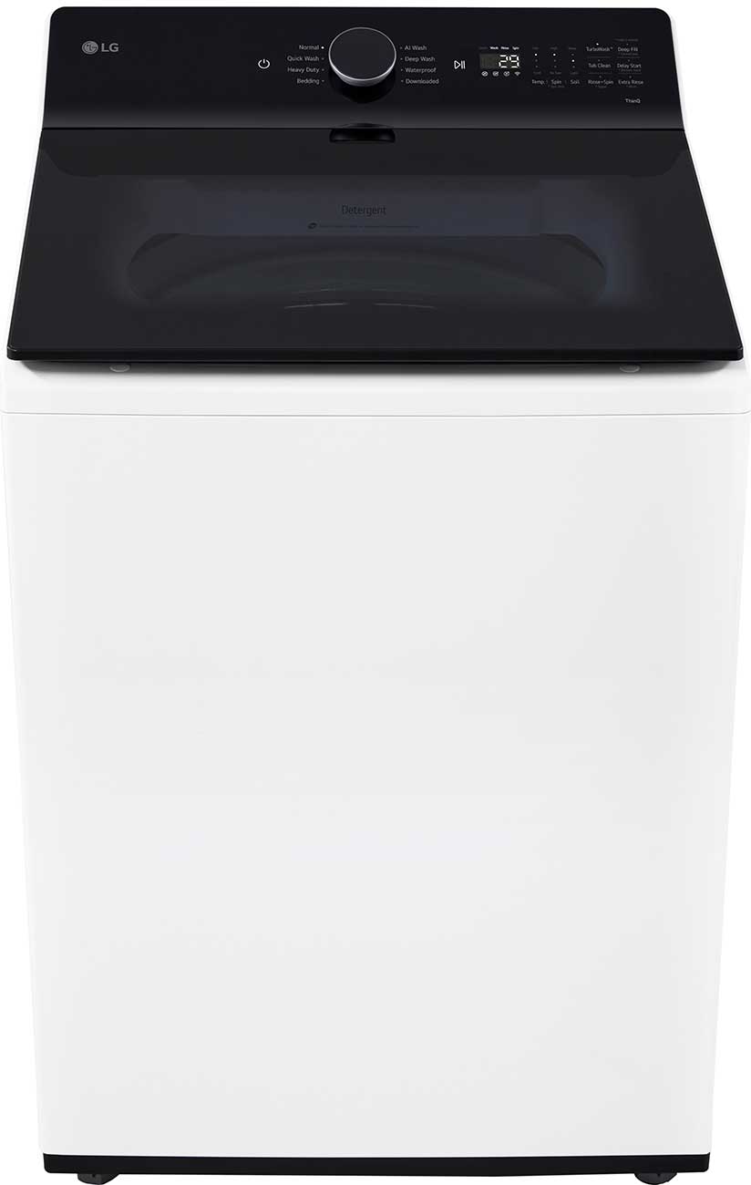 Front Tilt view of LG Top Load Washer