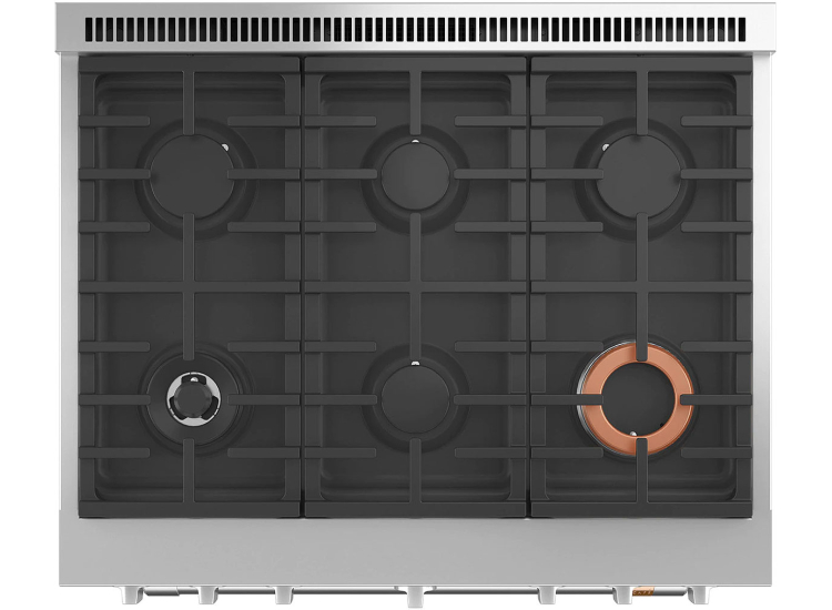 Cafe ADA 36 In. Stainless Steel Smart Commercial-Style Gas Range With 6 Burners - CGY366P2TS1