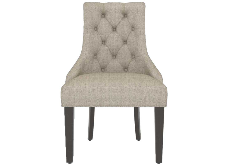 Canadel Dining Chair 318 in Davy's Grey | 6T Sunbrella - CNN0318A6T59ANA