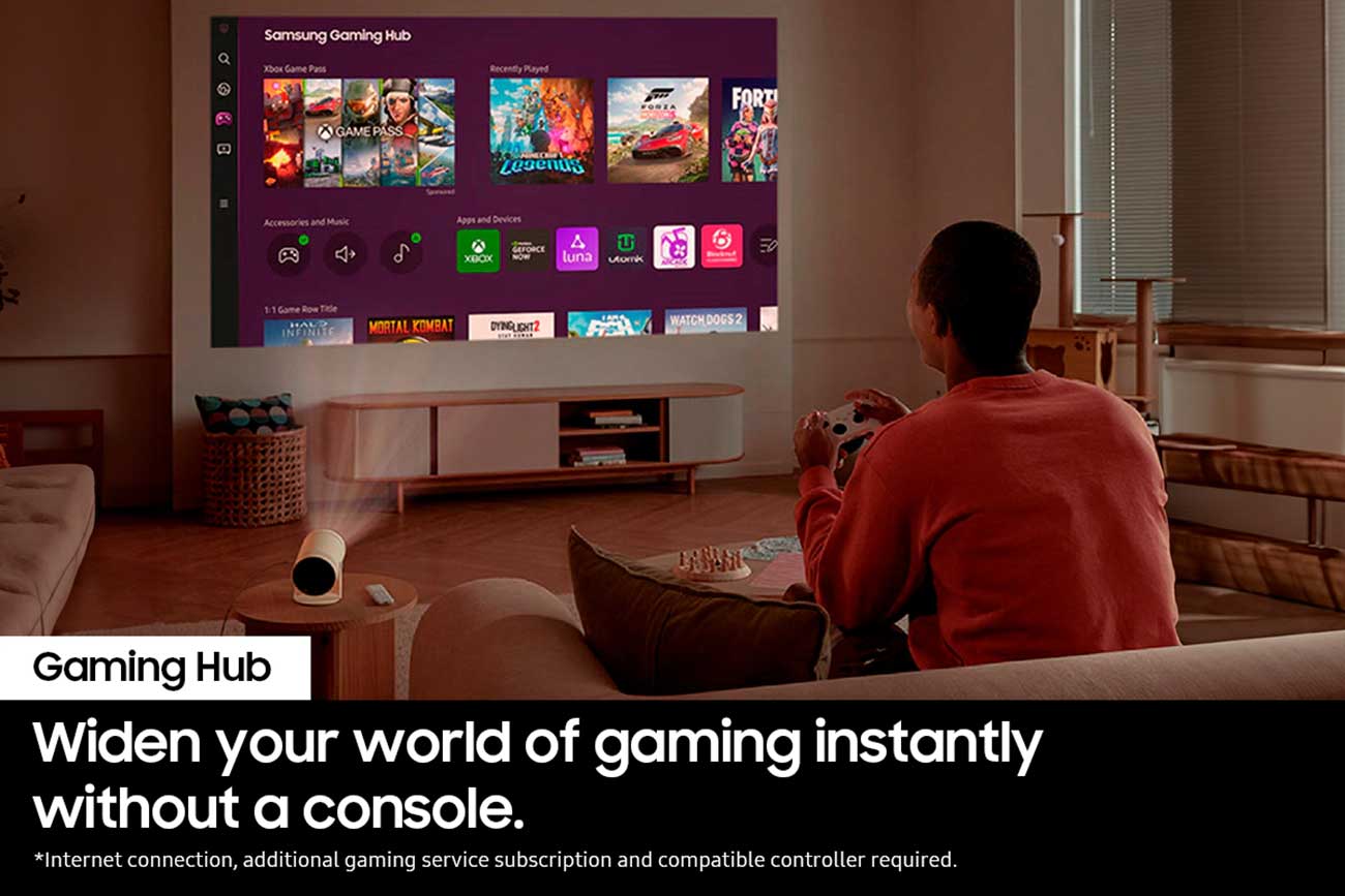The Freestyle Projector Gaming Hub Detail