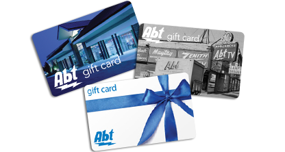 Collage of Abt gift cards