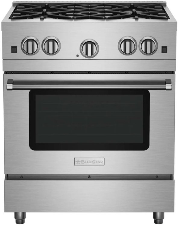 Large image of BlueStar Culinary Series 30" Stainless Steel Natural Gas Range