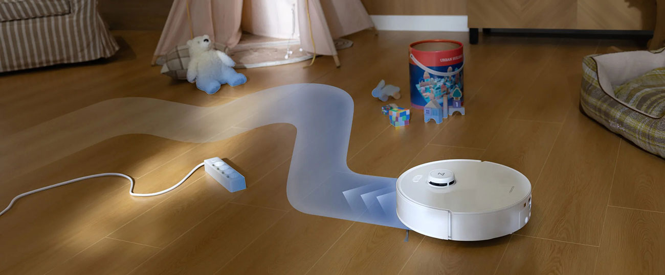 View of Roborock Robot Vacuum in light