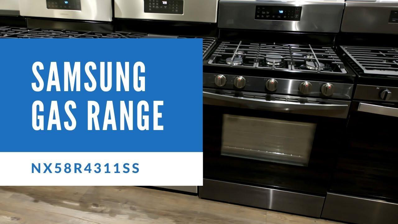 Samsung Black Stainless Steel Gas Range NX58R4311SG Abt