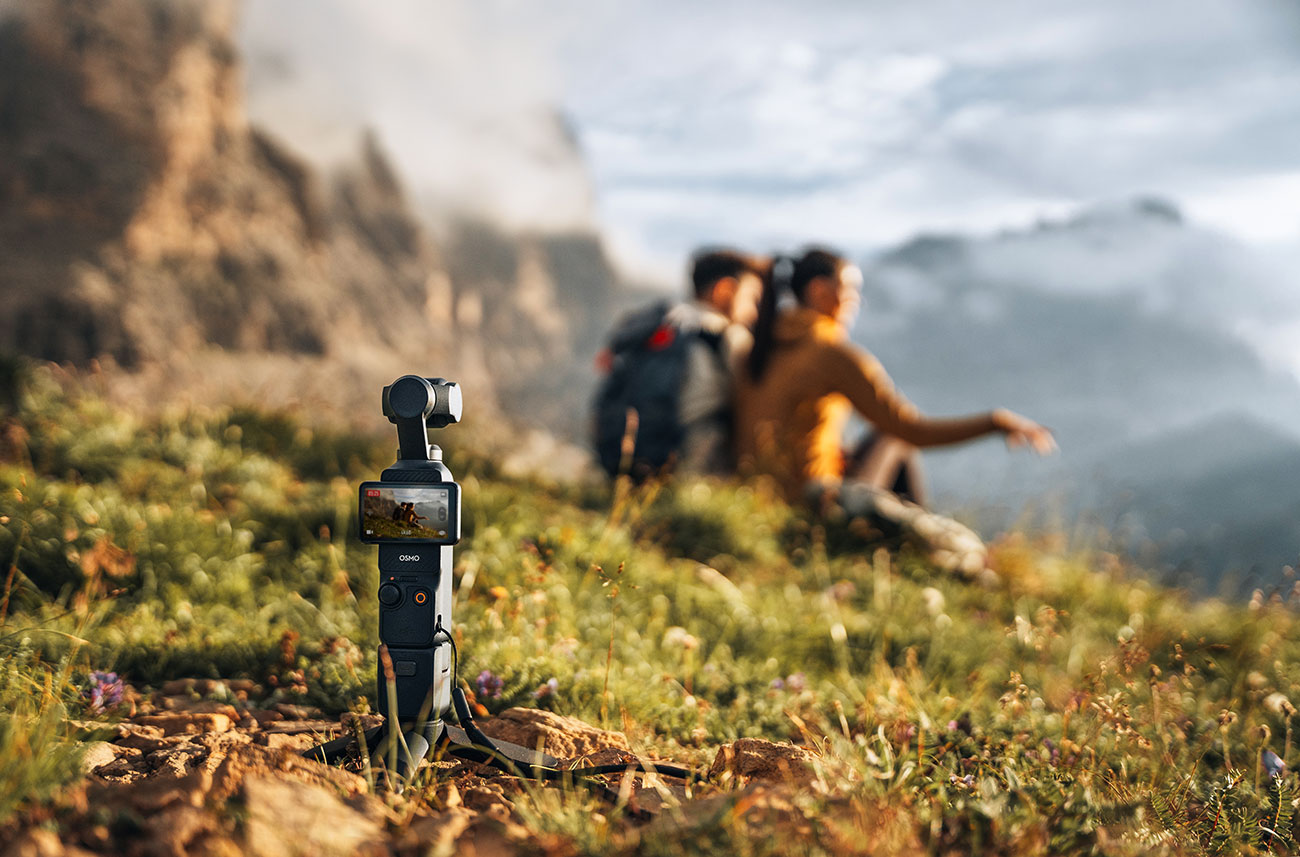 View of gimbal standing outdoors