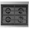 Smeg Portofino Gas Cooktop 30-Inch in Stainless Steel