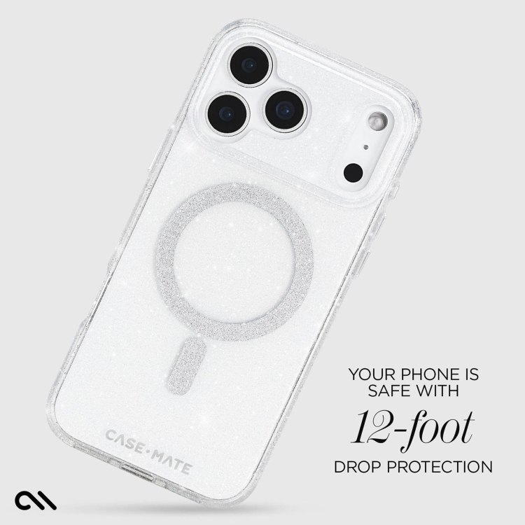 Case-Mate iPhone 17 Pro Max Twinkle Silver MagSafe Case - CM057228 Case-Mate iPhone 17 Pro Max Twinkle Silver MagSafe Case - CM057228