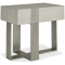Bernhardt Tempo Nightstand - Left Facing - in Larza | Satin Nickel