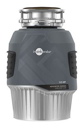 Front View of Insinkerator Garbage Disposal in Gray