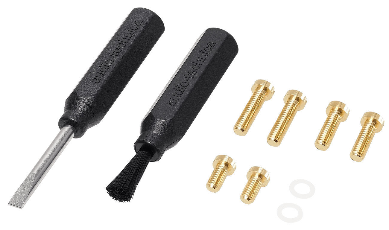 Top Angled View of Audio-Technica Cartridge  Accessories 