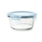 OXO Smart Seal 4 Cup Glass Round Container in Arctic Blue