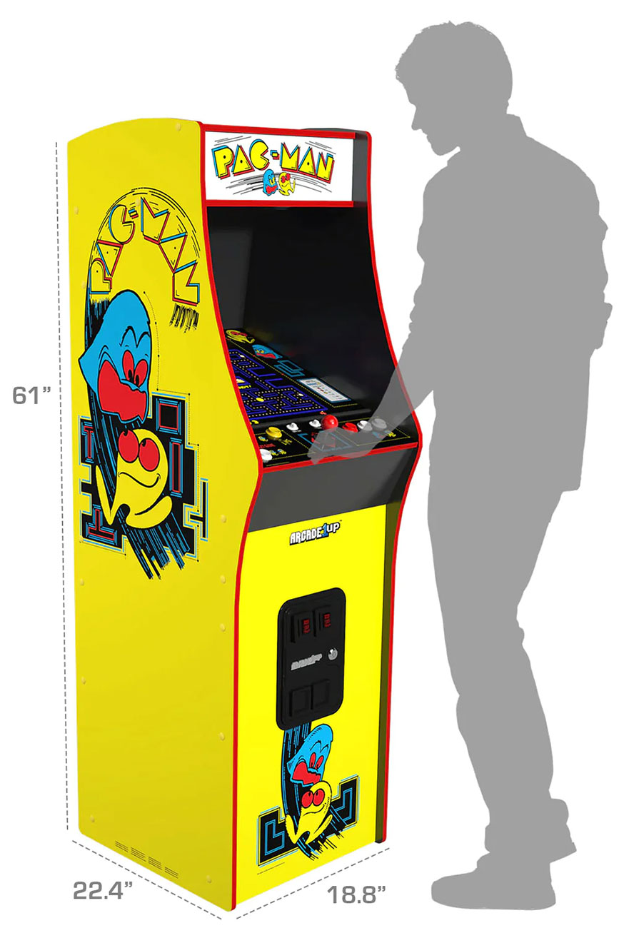 Human Size Scale View of Arcade1Up Arcade Machine