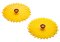 Charles Viancin 4" Set of 2 Sunflower Silicone Drink Covers