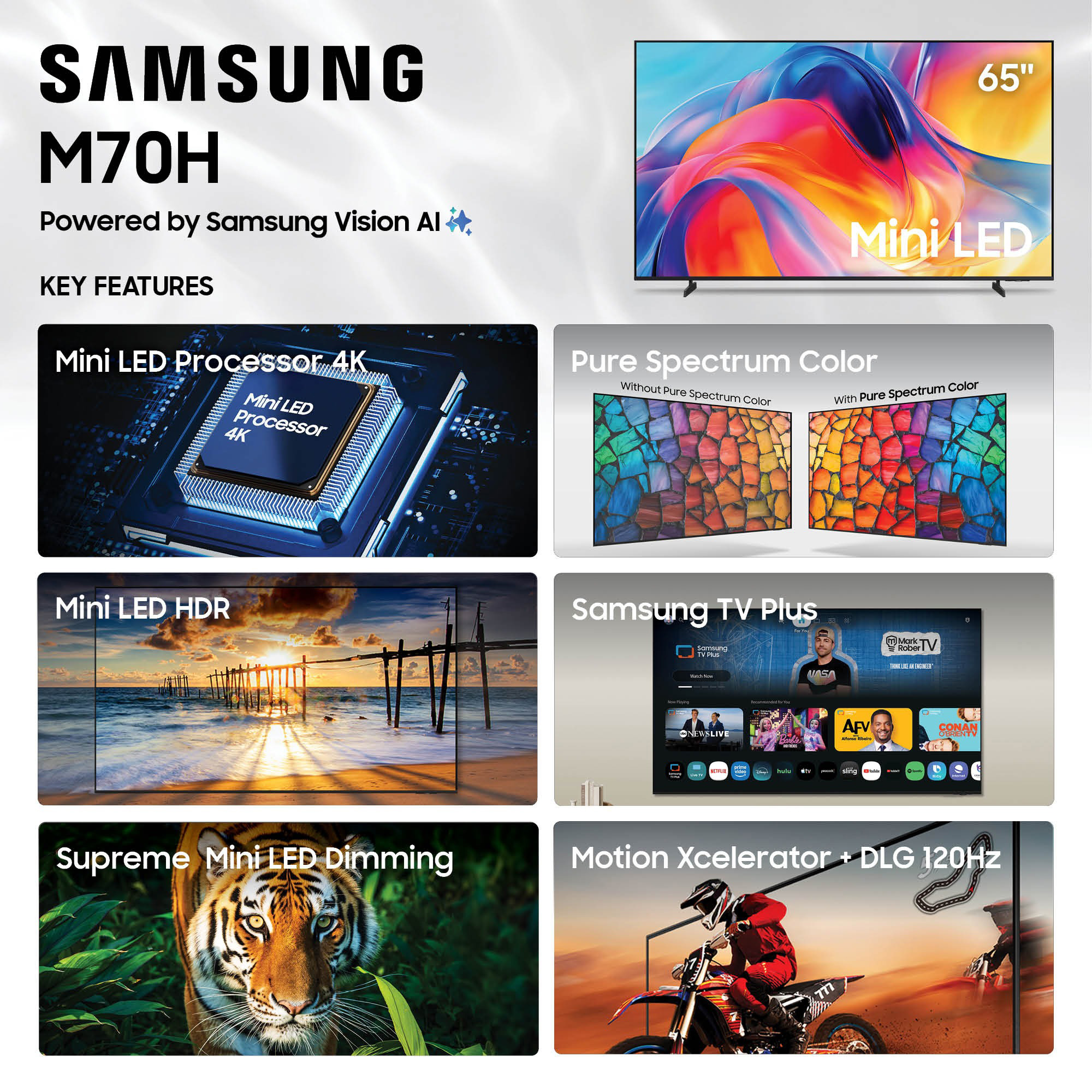 Infographic View of Samsung Tv for 65 Inch TV