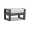 Sunset West Redondo Ottoman in Slate | Cast Silver Sunbrella