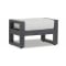 Sunset West Redondo Ottoman in Slate | Cast Silver Sunbrella