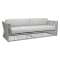 Sunset West Miami Sofa in Silver Grey | Echo Ash Sunbrella