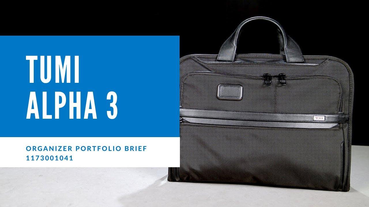 Tumi Alpha 3 Organizer Portfolio Brief Abt Videos