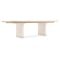 Hooker Furniture Casual Dining Westwood Rectangle Dining Table Top in Polished Limestone