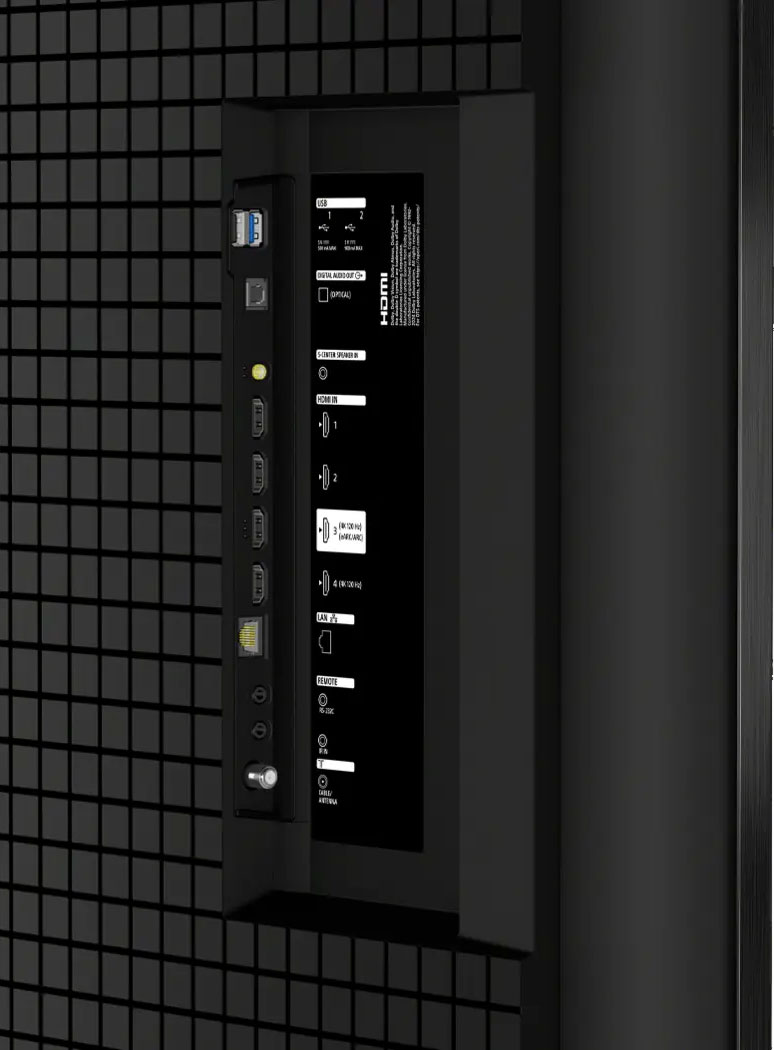 Close Up View Of The TV Ports