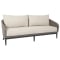 Sunset West Marbella Sofa in Graphite | Stone Grey | Echo Ash Sunbrella