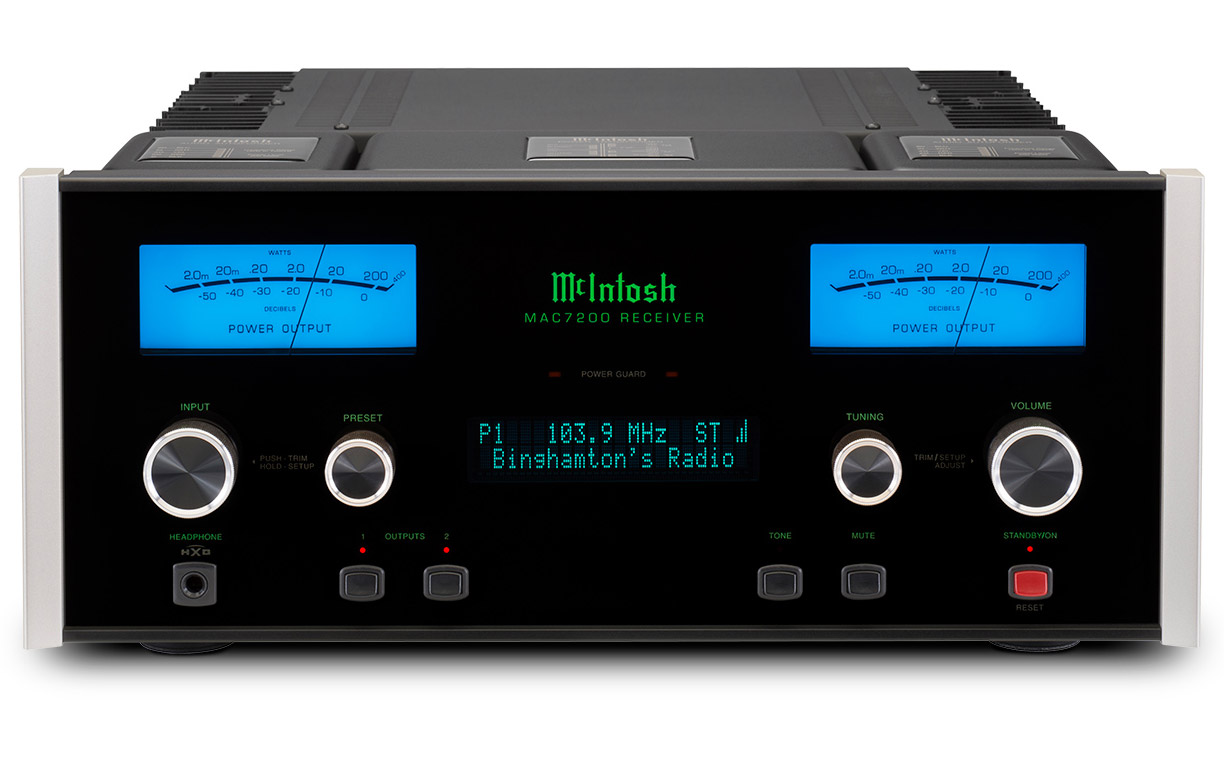 McIntosh Black MAC7200 2-Channel Receiver