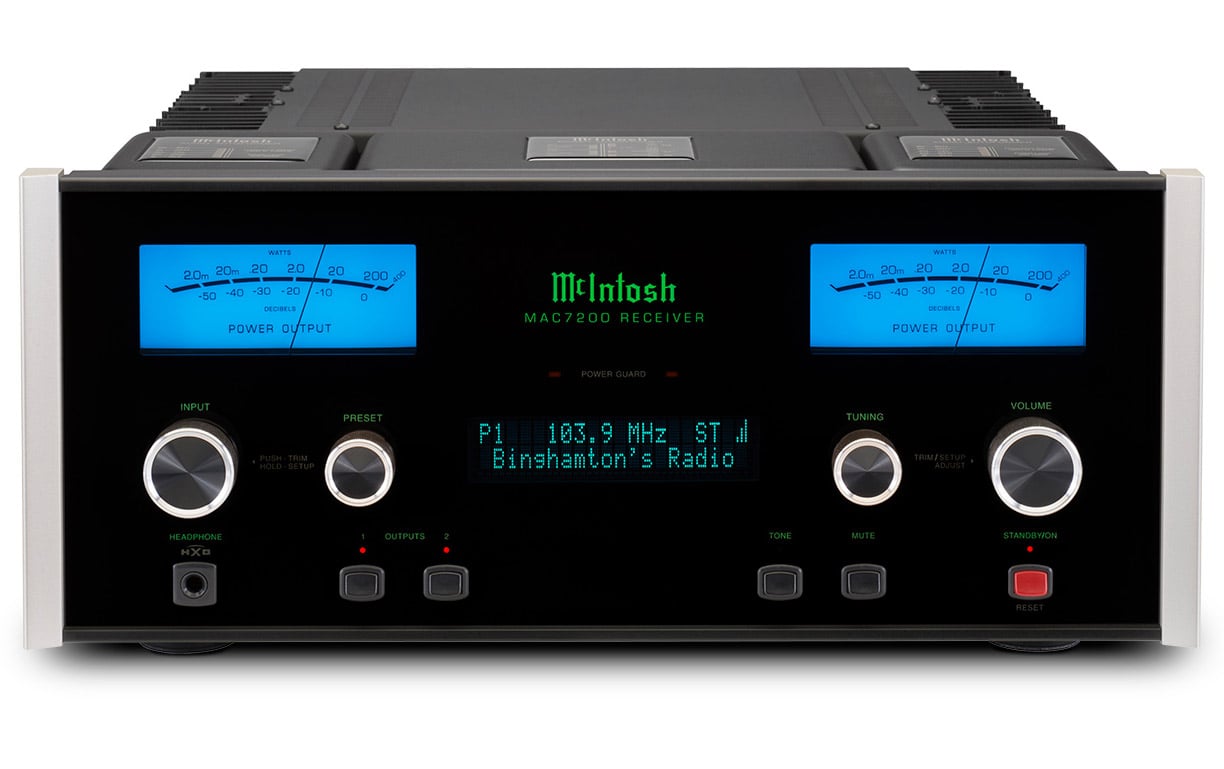 McIntosh Black MAC7200 2-Channel Receiver