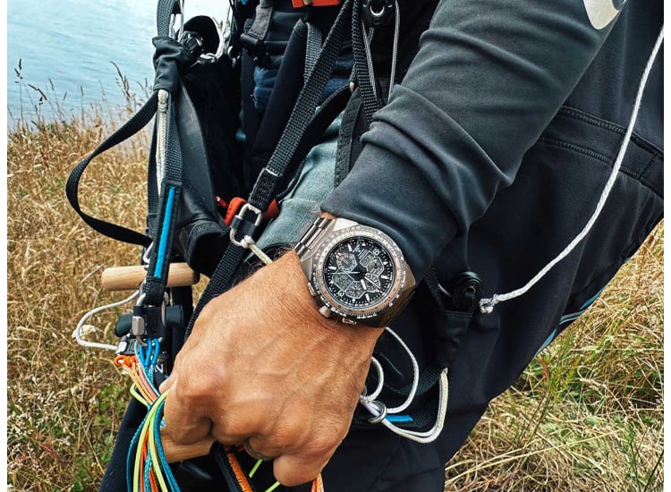 Orologio da uomo Citizen Promaster Skyhawk AT quadrante nero cronografo Eco- Drive Diver JY8127-59E 200M Orologio da uomo Citizen Promaster Skyhawk AT quadrante nero cronografo Eco- Drive Diver JY8127-59E 200M