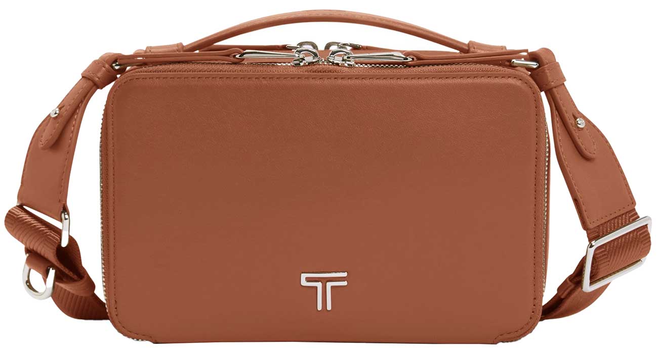 TUMI Voyageur Myla Crossbody in Sienna Leather