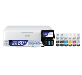 Epson EcoTank Photo ET-8550 All-in-One Wide-format Supertank Printer in White - C11CJ21201