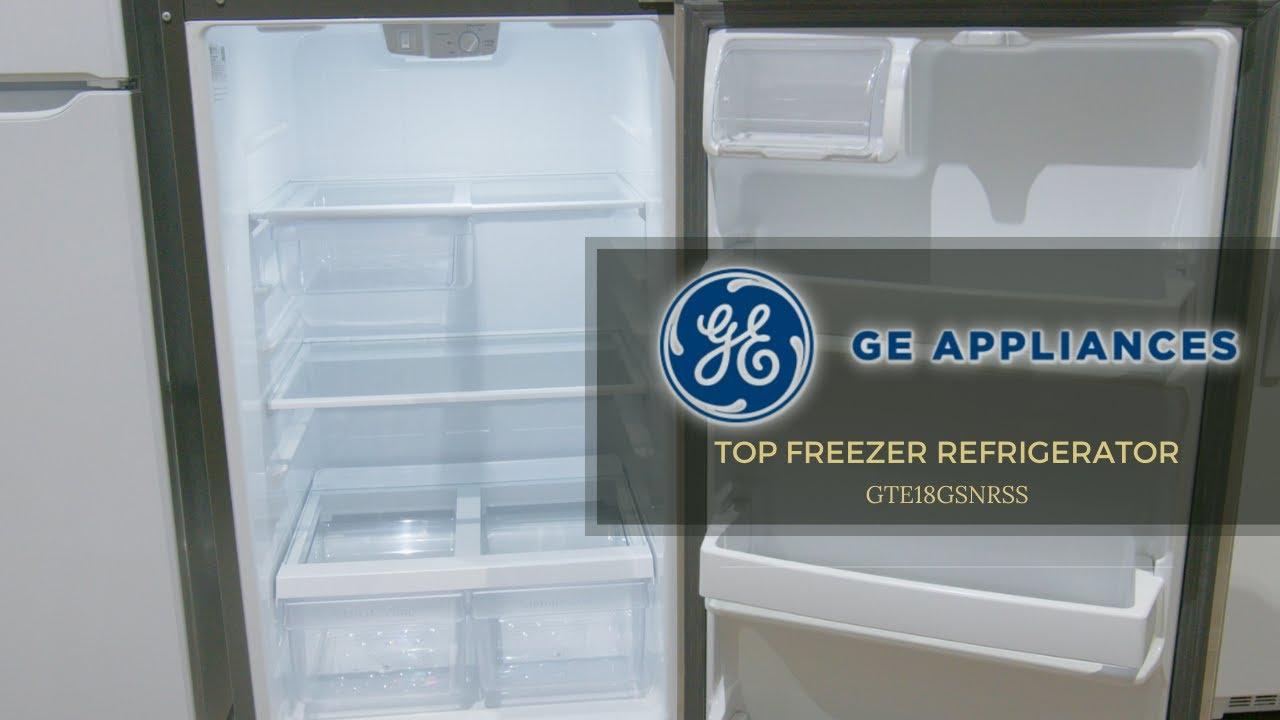 Watch GE 18 Cu Ft Refrigerator #GTE18GSNRSS