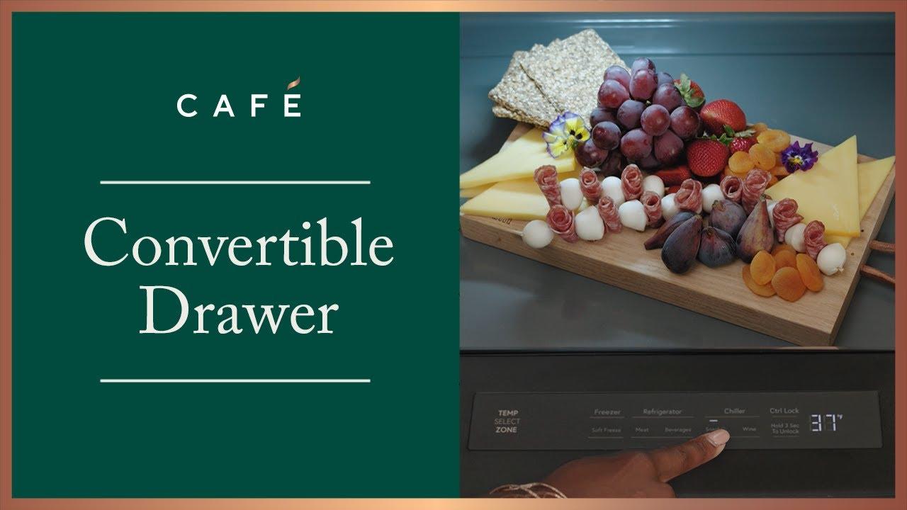 Watch Caf Internal Dispense Refrigerator with Convertible Drawer