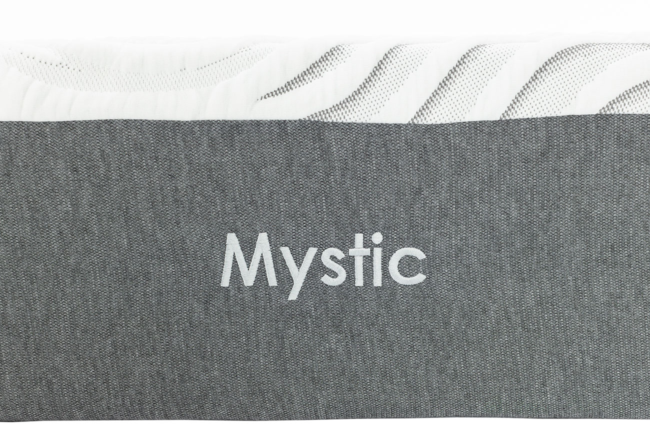 Close up view of Sleep6 Mattress logo