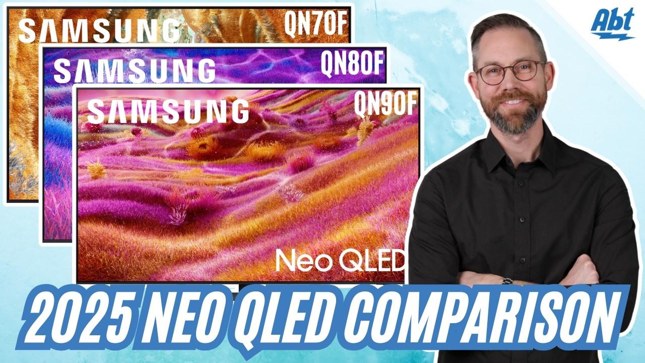 2025 Samsung 4K Neo QLED Comparison: QN70F vs QN80F vs QN90F Video