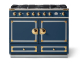 La Cornue CornuFe 110 43 In. Wintersky With Polished Brass Trim Dual Fuel Range - C1HF