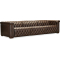 Hooker Furniture Living Room Savion Deux 3 Seat Sofa with Two Power Recliners and Three Power Headrests in Brown | West Saddlewood