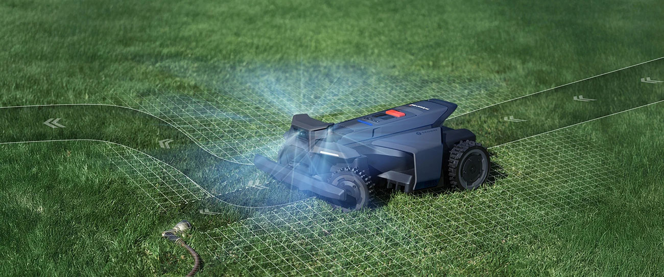 View of Navimow Robotic Mower In Use