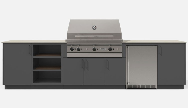 Large image of Urban Bonfire Ridge 42 Anthracite Grill, Refrigeration & Storage Cabinet