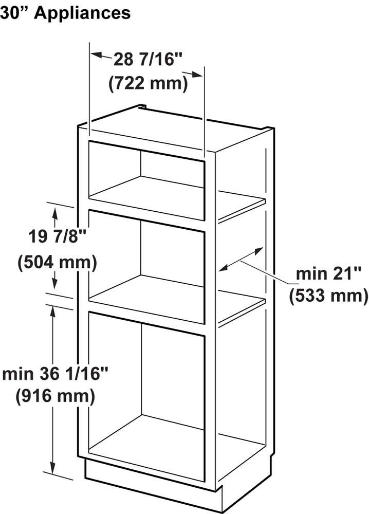 MBT30JSS - Cutout Dimensions MBT30JSS - Cutout Dimensions