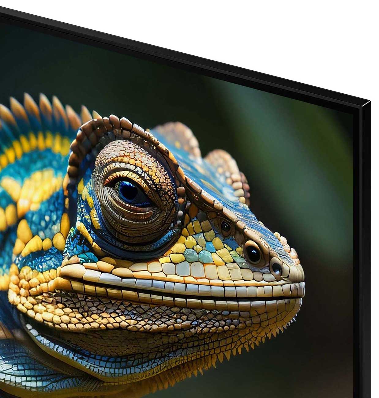 Close Up View Of TV Bezel