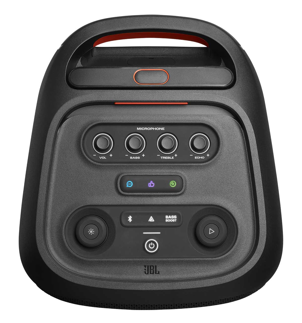 Top view of PartyBox Stage 320 Speaker
