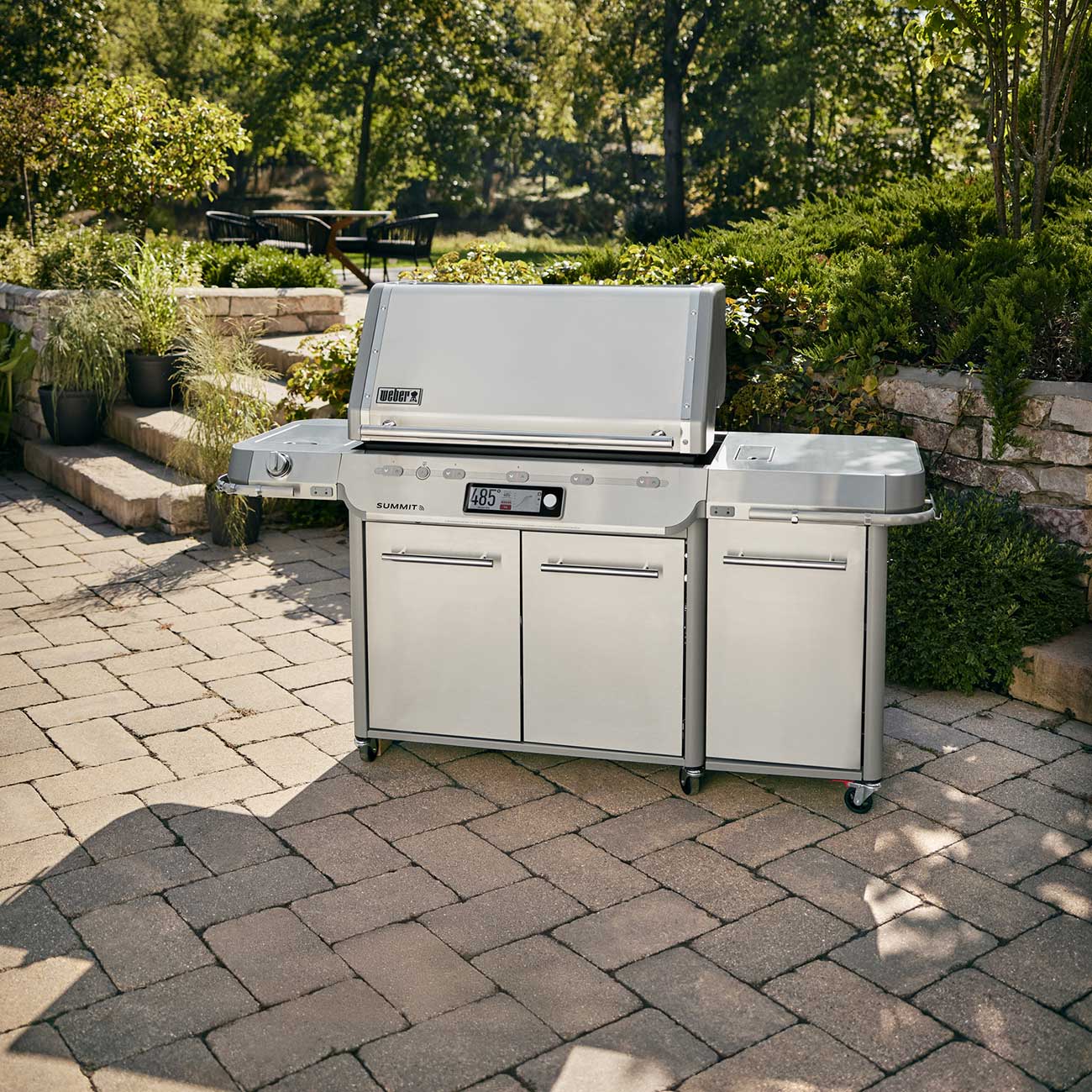 Lifestyle View of Weber Gas Grill Outside