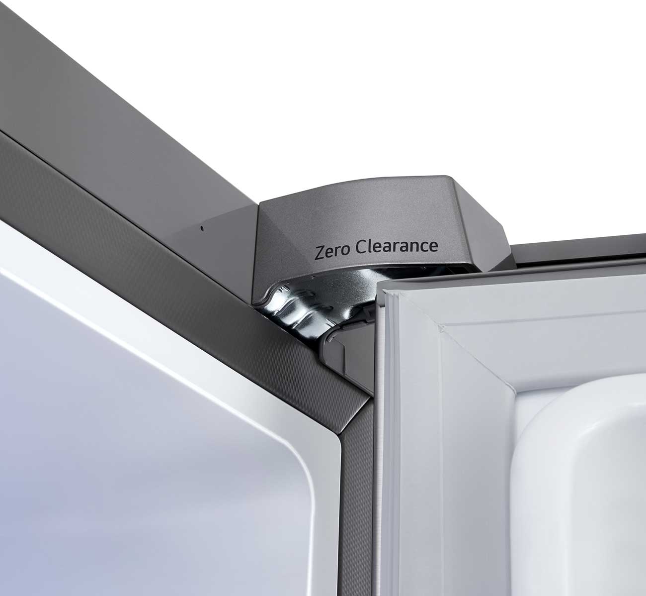 Zero Clearance view of LG French Door Refrigerator