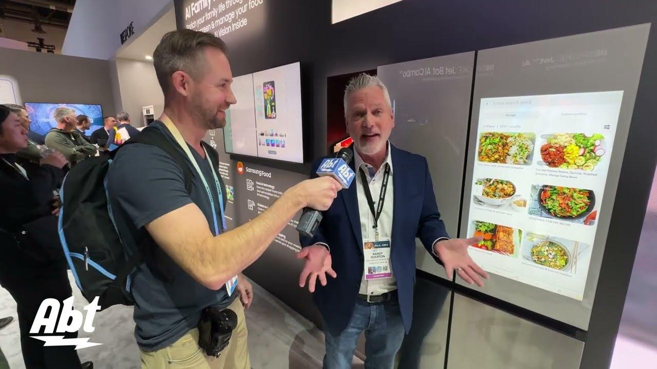 CES 2024 Samsung Ai Family Hub+ 4 Door Refrigerator Video