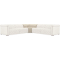 Hooker Furniture Living Room Savion Deux Corner with Power Headrests in Aries Beach Fabric