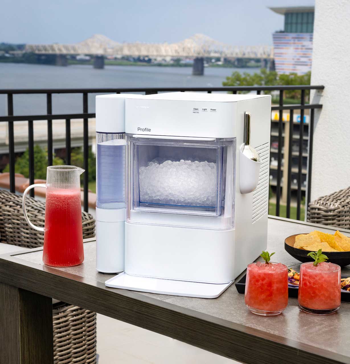 Lifestyle view of GE Profile Ice Maker