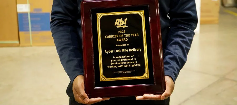 The Abt Carrier of the Year Award held by Ryder executive Joel Eigege