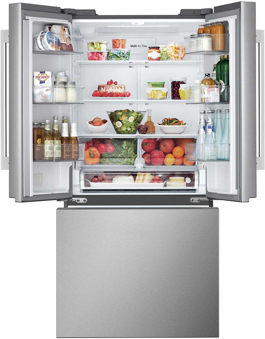 Open Food view of LG Refrigerator