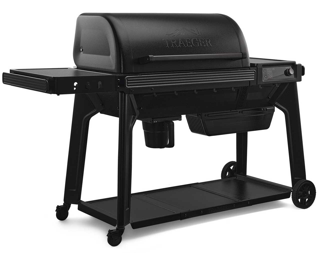 Front Right view of Woodridge Pro Wood Pellet Grill