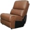 Flexsteel Armless Chair Henry in Caramel Leather Finish